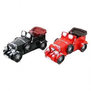 Timion Araba Vintage Dekoratif Biblo - Kumbara Renkli 20.5x7x9cm Reçine (5148)