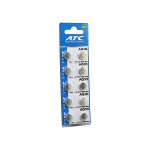 Timion ATC ALKALİNE BUTTON BATTERY AG10 LR-1130/389/189 DÜĞME PİL ALKALİN 1.5V 10LU KART (5148)