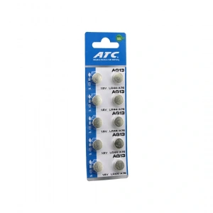 Timion ATC ALKALİNE BUTTON BATTERY AG13 LR-44/A76 DÜĞME PİL ALKALİN 1.5V 10LU KART (5148)
