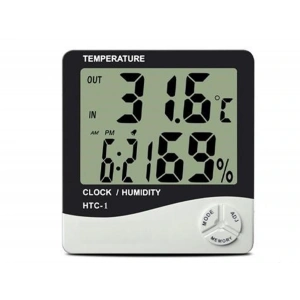 Timion Bebek Odası Masaüstü Dijital Termometre Nem Ölçer Higrometre Saat (5148)