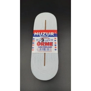 Timion BEYAZ - 3CM PAÇA LASTİK YASSI GENİŞ 10MT. (5148)