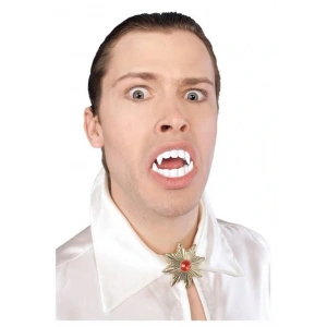 Timion Beyaz Renk Çift Damak Takma Vampir Dişi (5148)