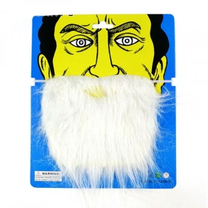 Timion Beyaz Renk Takma Sakal Bıyık Takımı - İthal (5148)