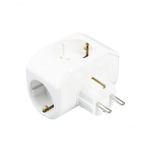 Timion BEYAZ YONCA PLUS 3LÜ TOPRAKLI PRİZ FİŞ 03-ZM (5148)