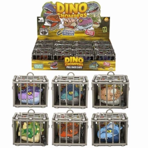 Timion Crazoo Çek Bırak Kafesli Dinozor Araba ve Anahtarlık