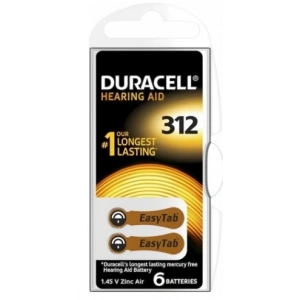 Timion DURACELL 312 İŞİTME CİHAZ KULAK PİLİ 6 PARÇA  KUTU (5148)