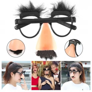 Timion Eğlenceli Kılık Değiştirme Kaş Bıyık Mizah Gözlüğü 9x13 cm (5148)