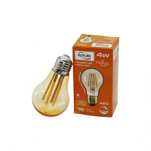 Timion ELİTLED A-60 4W - E27 GOLD COLOR FLAMENT LED RUSTİK AMPUL 500LUMEN KIRILMAZ GÖVDE (5148)