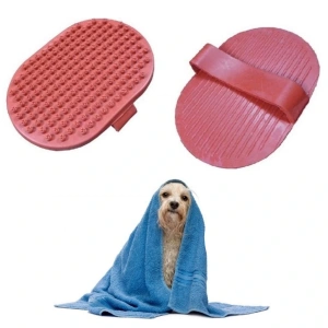 Timion Ergonomik Masajlı Evcil Hayvan Kedi Köpek Yıkama Fırçası Aparatı (5148)