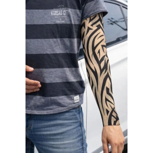 Timion Giyilebilir Kol Dövmesi Çorap Dövme 3d Baskılı Kol Bacak Dövme 2 Adet Model 2 (5148)