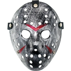 Timion Jason Maskesi Hannibal Maskesi Metal Gümüş Renk 20x25 cm (5148)