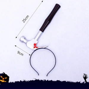 Timion Kafaya Saplanmış Kahverengi Saplı Çekiç Şaka Tacı (5148)