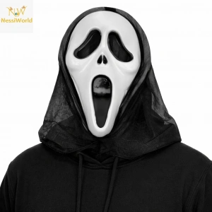 Timion Kapşonlu Çığlık Maskesi Scream Maskesi - Hayalet Maskesi 33x21 cm