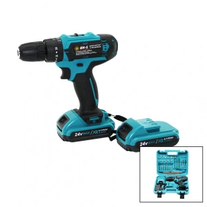 Timion MAVİ 1250 RPM BN-5 F-136 CORDLESS DRILL FULL ŞARJLI=24V=5.0Ah - 2 BATARYA MATKAP SETİ ÇANTALI (5148)