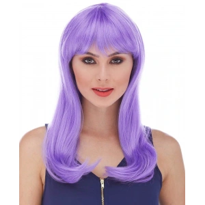 Timion Mor Renk Uzun Düz Parti Peruğu (5148)