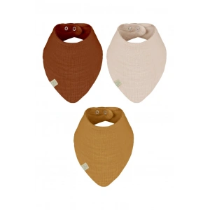 Timion Müslin Fular Önlük 3Lü 60102 Kiremit Bej Hardal