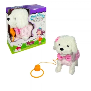 Timion PFT-B025 PELUŞ TASMALI YÜRÜYEN KÖPEK PEMBE -VRD