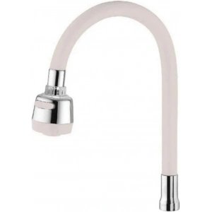 Timion Renkli Silikonlu Oynar Başlıklı 2 Fonksiyonlu Spiral Musluk Başlığı - Beyaz (5148)