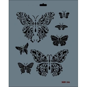Timion Rich New Seri N104 Stencil 35X25 Cm