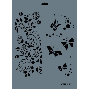 Timion Rich New Seri N117 Stencil 35X25 Cm