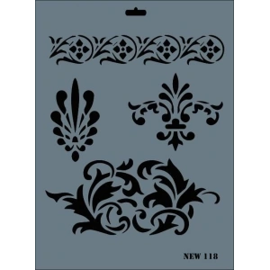 Timion Rich New Seri N118 Stencil 35X25 Cm