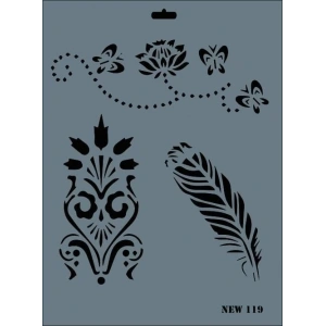 Timion Rich New Seri N119 Stencil 35X25 Cm