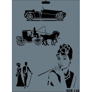 Timion Rich New Seri N148 Stencil 35X25 Cm