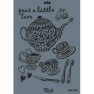 Timion Rich New Seri N200 Stencil 35X25 Cm