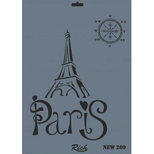 Timion Rich New Seri N209 Stencil 35X25 Cm