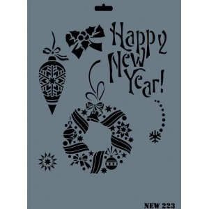 Timion Rich New Seri N223 Stencil 35X25 Cm