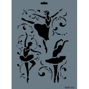 Timion Rich New Seri N312 Stencil 35X25 Cm