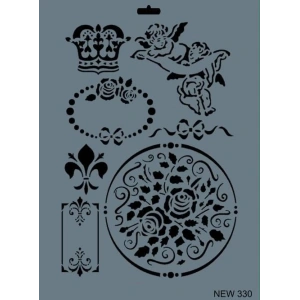 Timion Rich New Seri N330 Stencil 35X25 Cm