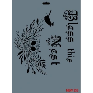 Timion Rich New Seri N332 Stencil 35X25 Cm