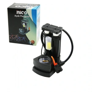 Timion SAATLİ DİKEY MODEL - İNCE PİSTONLU AYAK POMPASI OTO-ARAÇ - BİSİKLET-MOTOR LASTİK - TOP - ŞİŞME HAVUZ-YATAK (5148)