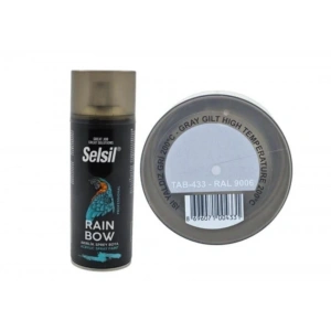 Timion Selsil Rainbow Akrilik Sprey Boya 200 Derece Isıya Dayanıklı Yaldız Gri