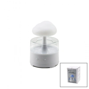 Timion Yağmur Bulutu - Bt Spekaer Hoparlör 300ml Usb Şarjlı - Renkli Ledli Işık - Kumandalı Hava Nemlendirici Buhar Makine - Koku Giderici (5148)