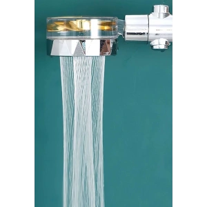 Turbo Duş Başlığı Su Tasarruflu 360 Hareketli Pervaneli Tazyikli Tuşlu Duş Başlığı (5148)