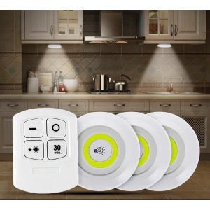 Uzaktan Kumandalı Yapışkanlı Kablosuz Pilli Led 3’lü (5148)