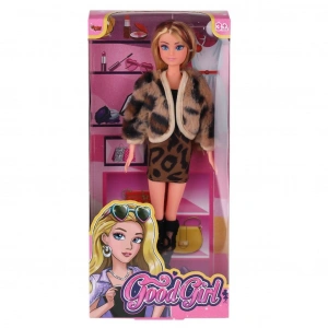 WG-115519-20 Kürk Ceketli Elbiseli Bebek 29 cm  -Vardem Oyuncak