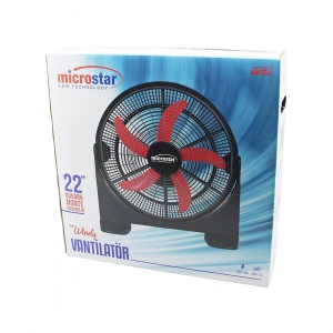Windy 22 İnç = 55cm Fan Vantilatör 2in1=masa Altı - Duvara Monte 180 Derece 3-kademe Hız 5-pls.kanat Hc-1045 (5148)