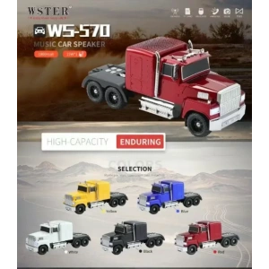 Ws-570 Araba Şekli Bluetooth Hoparlör Retro Hıfı Stereo Soundbox Masaüstü Bilgisayar Müzik Çalar (5148)