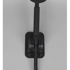 Yapışkanlı Duş Başlığı Tutucu Ayarlı Askılı Siyah