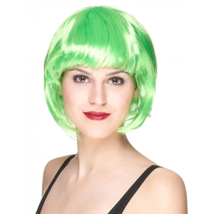 Yeşil Parti Peruğu Kısa Küt Saç (5148)