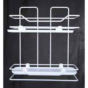 Zambak 2li Raf Siyah Beyaz (5148)