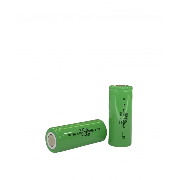 1.2V 2000 Mah - 4/5A - Ni-MH Şarjlı Pil - (Başsız / 17 x 43 mm)