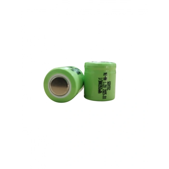 1.2V 300 Mah - 1/3AA - Ni-MH Şarjlı Pil - (Başsız / Flat Head)