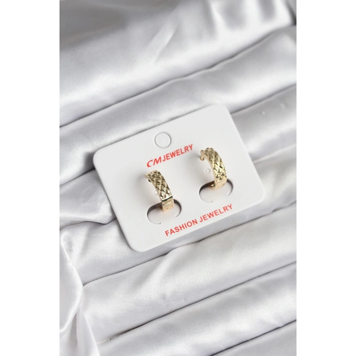 14K Gold Renk Kaplama CM Kadın Küpe