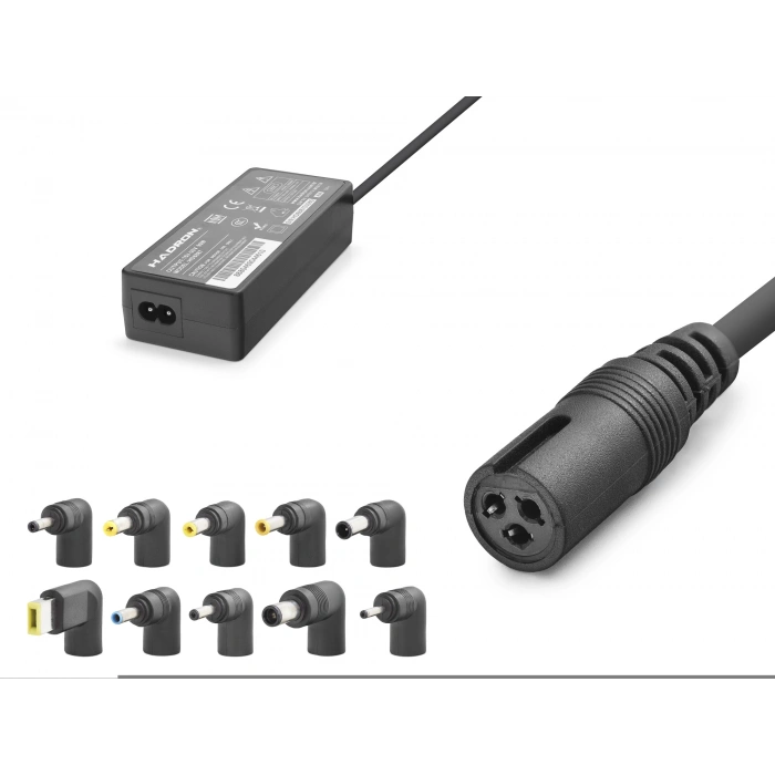 15-24V 90W Universal Laptop Adaptörü - 10 Farklı Uç - Tüm Markalarla Uyumlu - Siyah HD8887