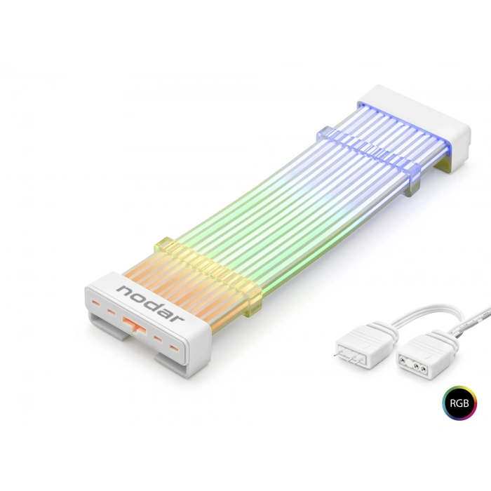 24 Pin Argb Anakart Güç Uzatma Kablosu (Bükülebilir -2Mm 54 60 Led Beyaz ND2800A)