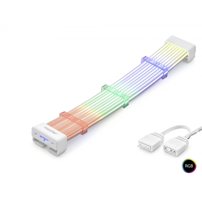 2X8 Pin Argb Pcie Gpu (Güç Uzatma Kablosu Bükülebilir -3Mm 44 Led Beyaz ND2802A)